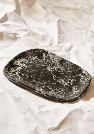 Hygge Small Black Marble Effect Serving