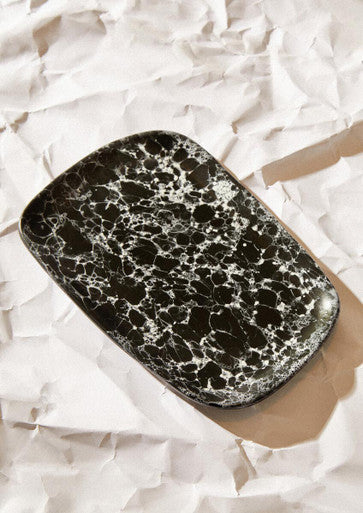 Hygge Large Black Marble Effect Serving