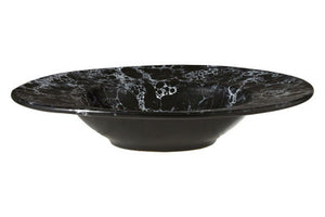Hygge Black Marble Effect Pasta Bowl