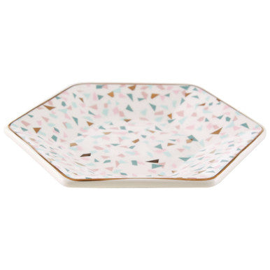 Yuki Terrazzo Pattern Dinner Plate