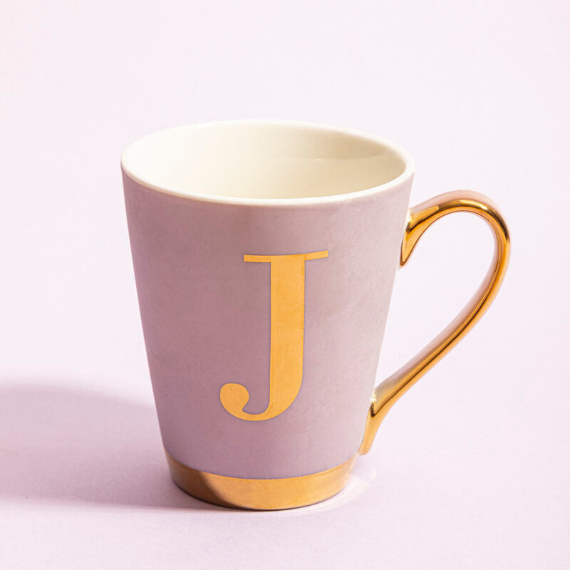 Mug with gold letter &