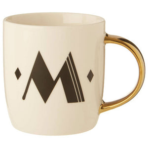 White Monogram Mug M | Diamond Deco