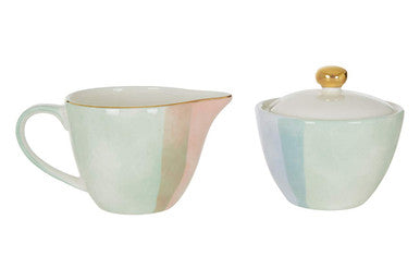 Colour Of Paradise Sugar Pot And Creamer