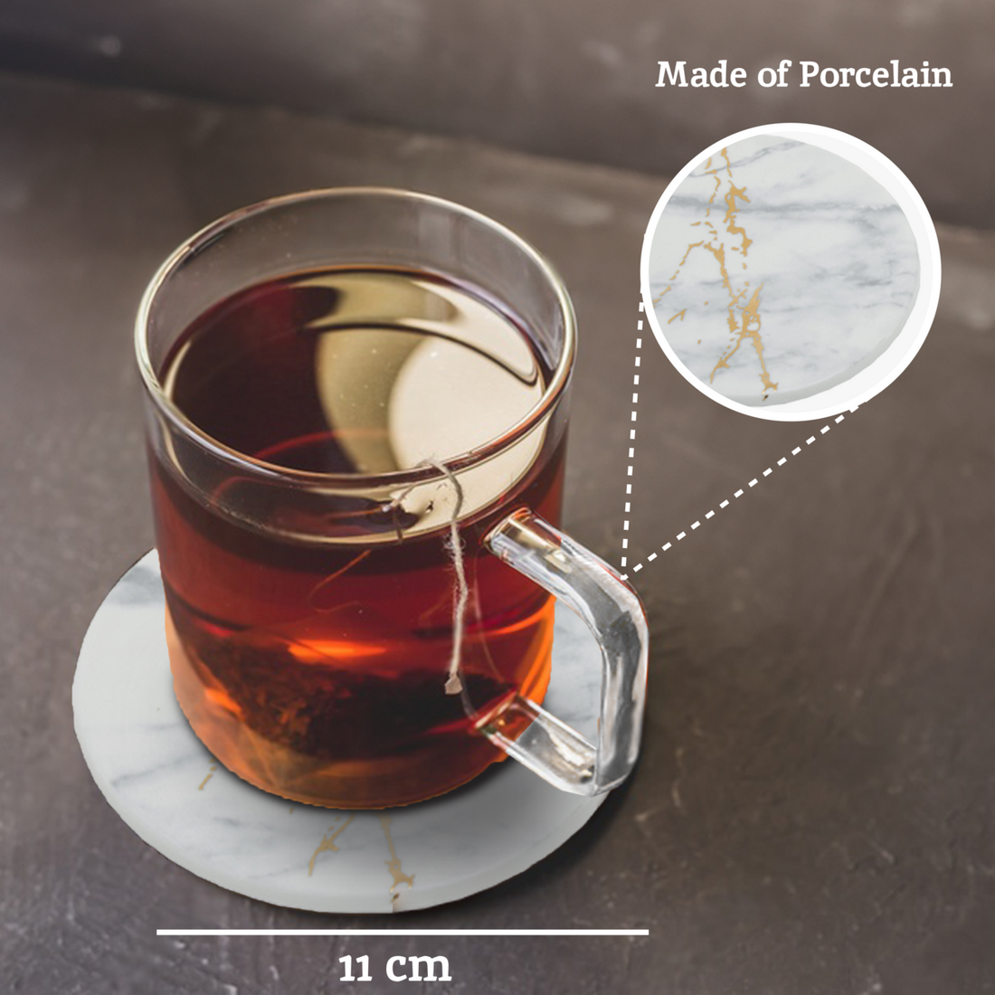 Marble Luxe Set Of 4 Coasters