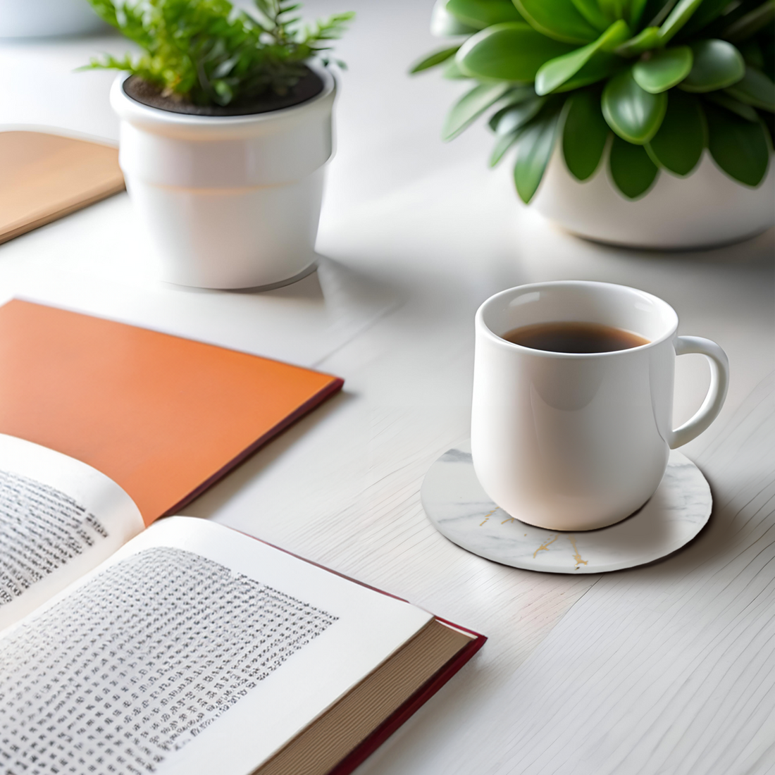 Marble Luxe Set Of 4 Coasters