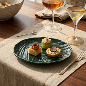 Dark Green Canape Plate | Bali