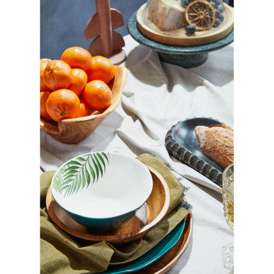 Bali Dark Green Large Salad Bowl