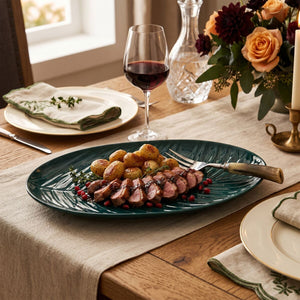 Dark Green Serving Plate | Bali
