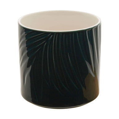 Bali Dark Green Small Storage Jar With Bamboo Lid