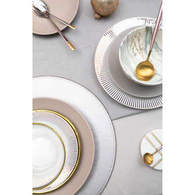 Elmira 12 Piece Grey Stoneware Dinner Set