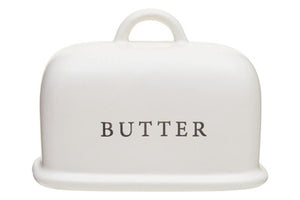 Farmhouse Cream Butter Dish