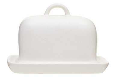 Farmhouse Cream Butter Dish