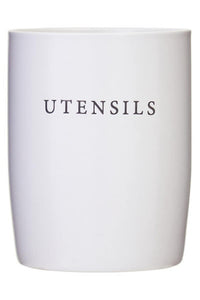 Farmhouse Cream Utensil Holder