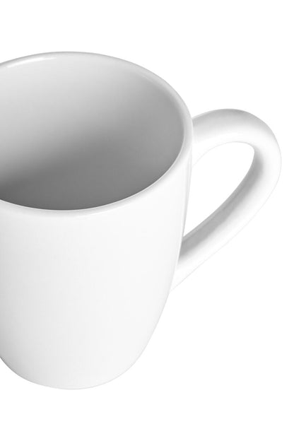 Elmira Set of 6 Tapered White Mugs 13ml