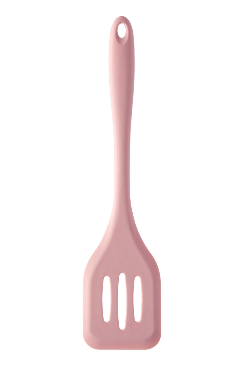 Zing Light Pink Silicone Slotted Turner - Image 1