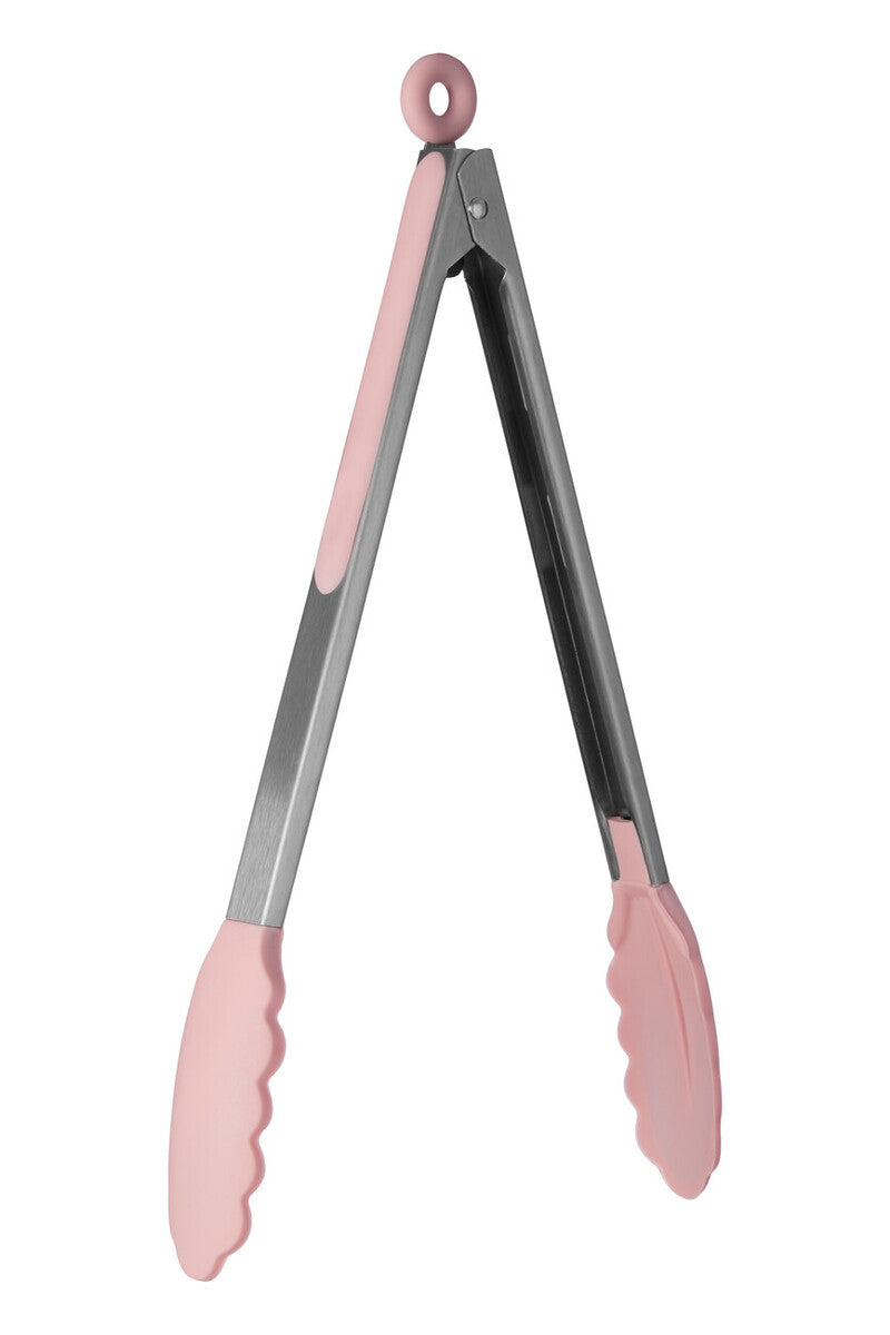 Zing Light Pink Silicone Tongs