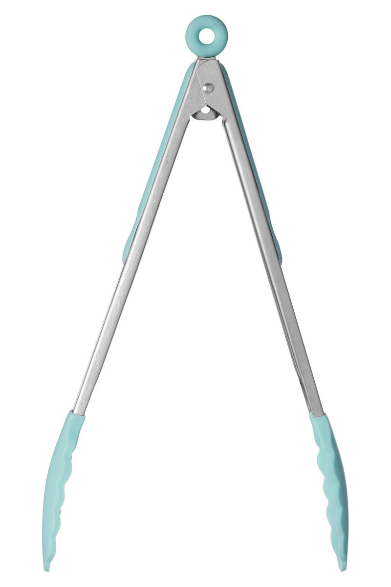 Zing Light Green Silicone Tongs