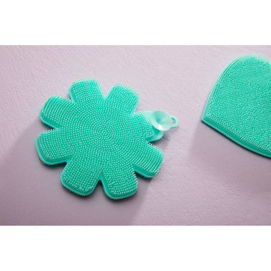 Mimo Teal Silicone Dish Scrubbers.