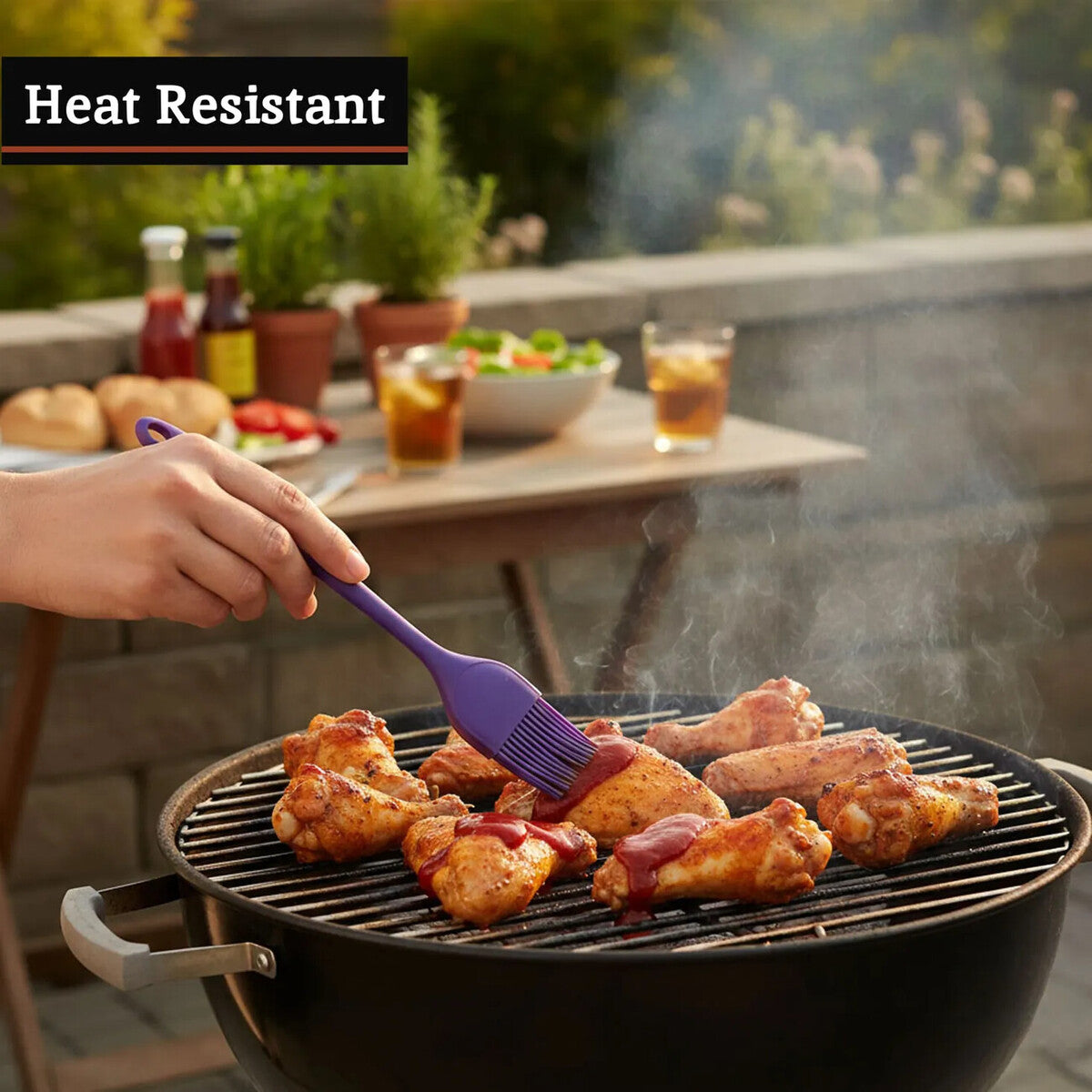 Zing Purple Silicone Pastry Brush