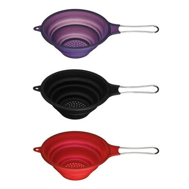 Zing Purple Silicone Collapsible Strainer