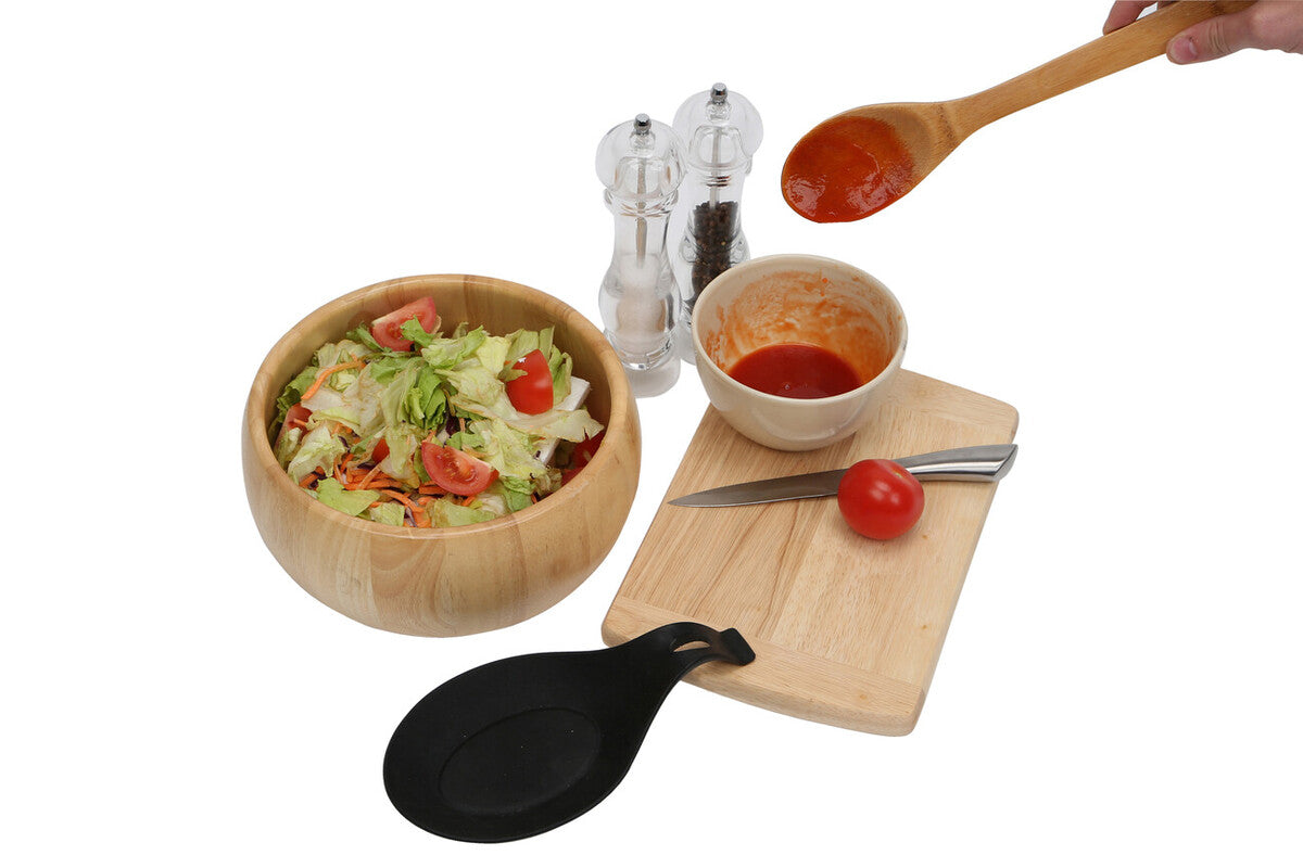 Zing Black Silicone Spoon Rest