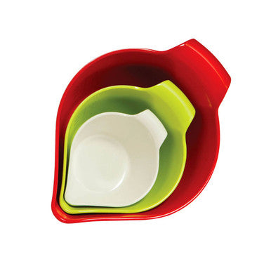 Set of 3 Assorted Coloured Melamine Measuring Bowls | Melamine Colours