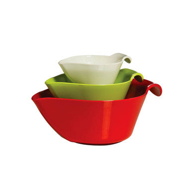 Set of 3 Assorted Coloured Melamine Measuring Bowls | Melamine Colours