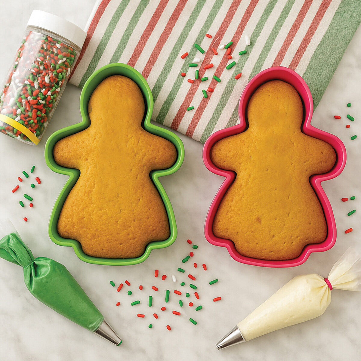 Silicone Baking Gingerbread Ladies Cake Moulds