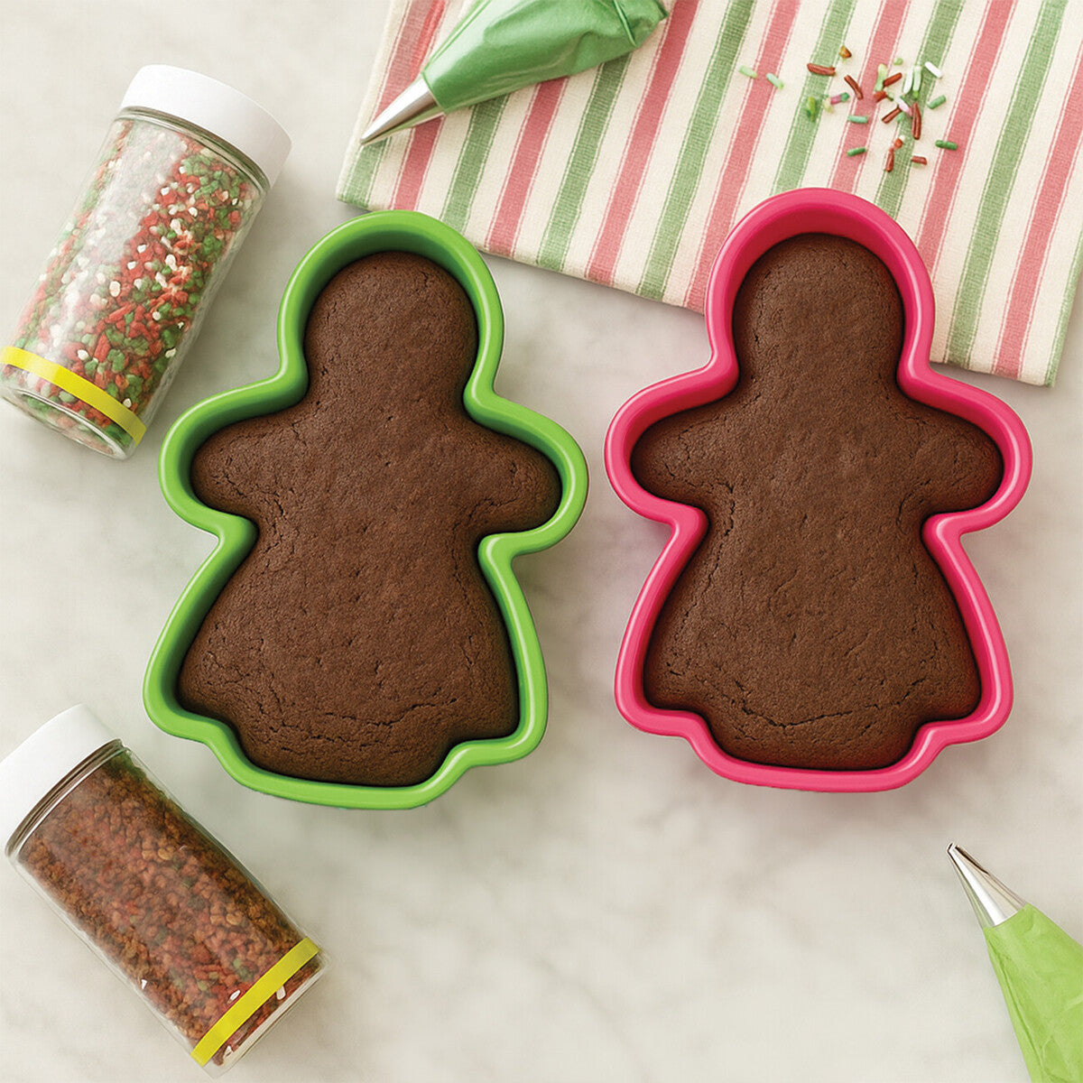 Silicone Baking Gingerbread Ladies Cake Moulds
