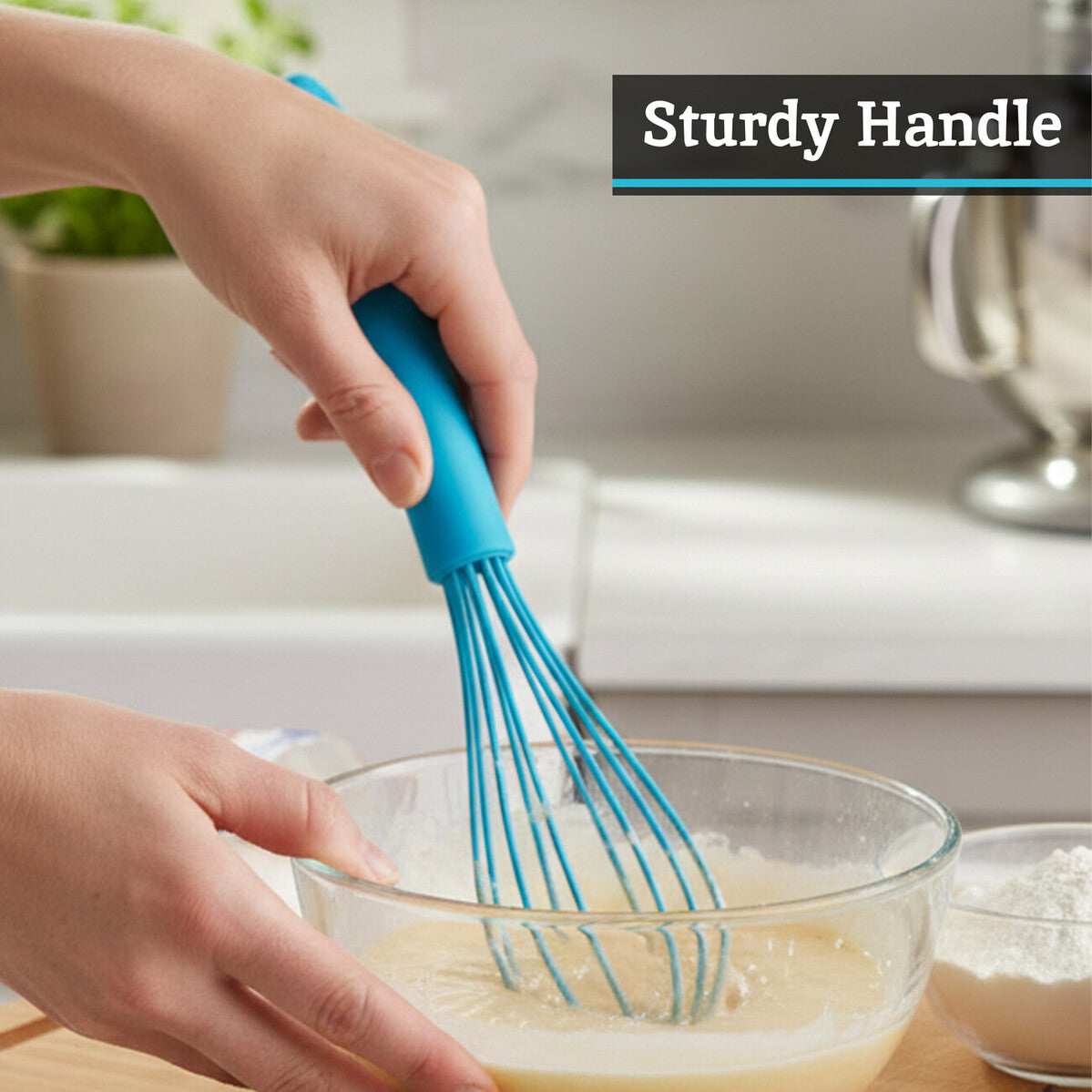 Zing Blue Silicone Whisk
