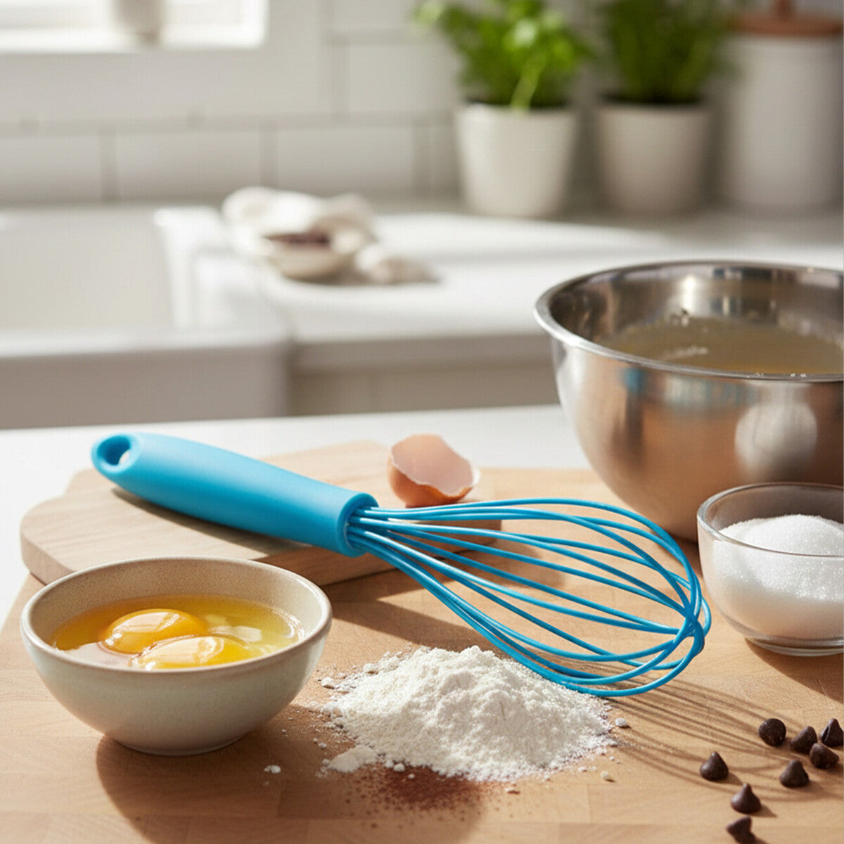 Zing Blue Silicone Whisk