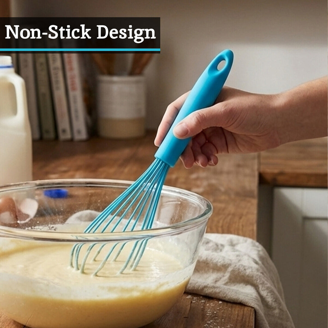 Zing Blue Silicone Whisk
