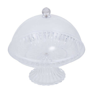 Faye Clear Acrylic Cake Stand With Dome