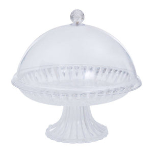 Faye Clear Acrylic Cake Stand With Dome