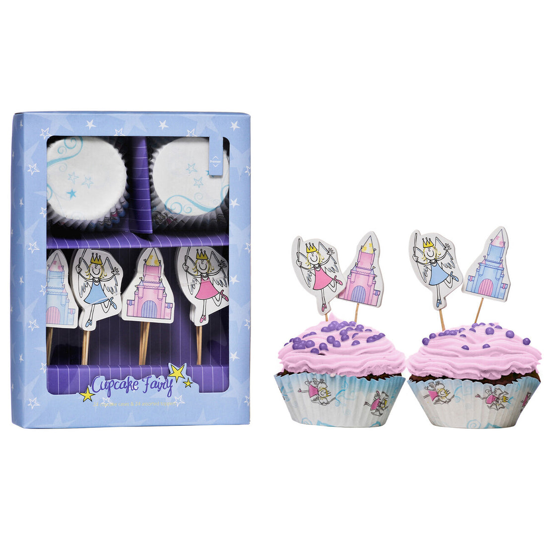 Diva Fairy Cupcake Cases and Toppers Set