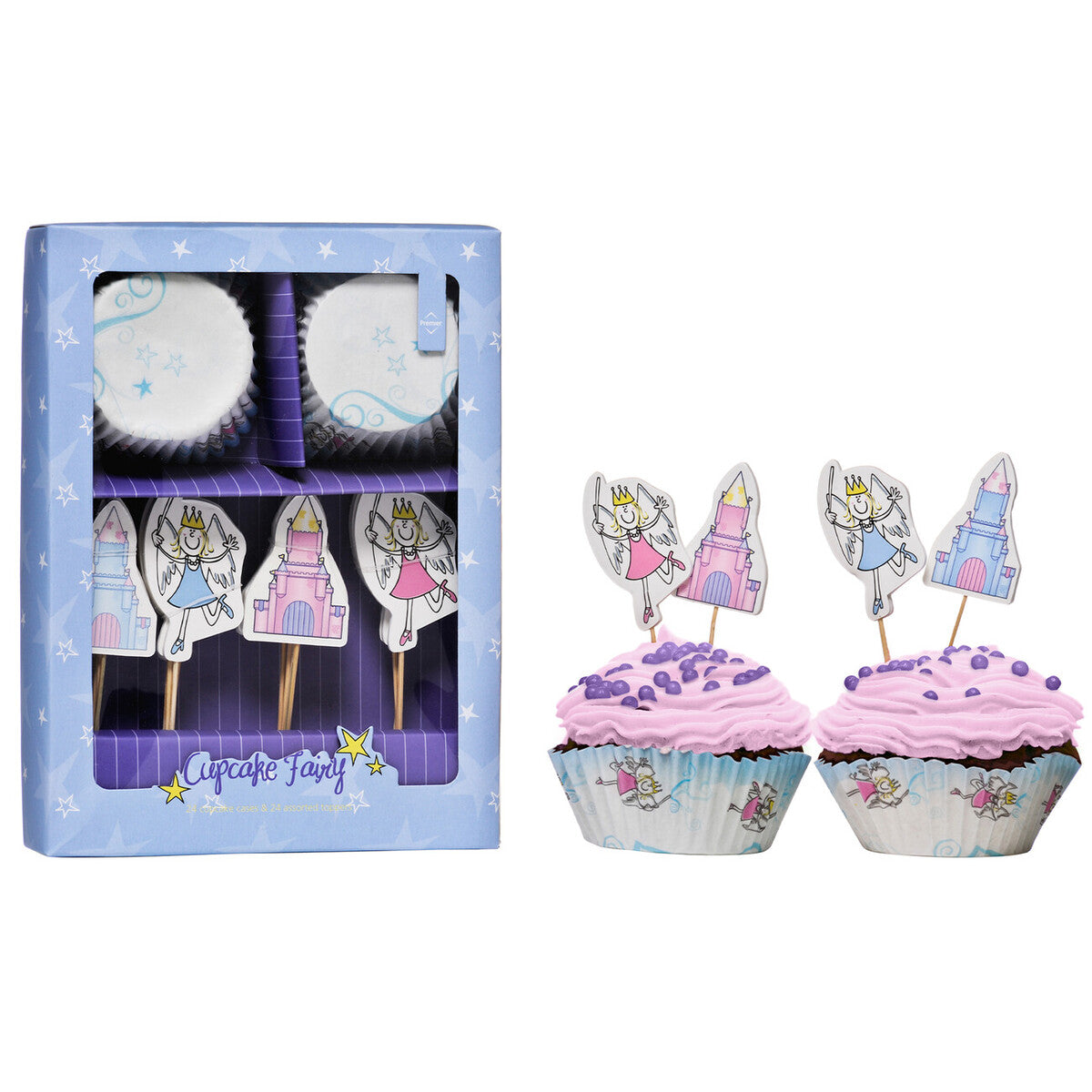 Diva Fairy Cupcake Cases and Toppers Set