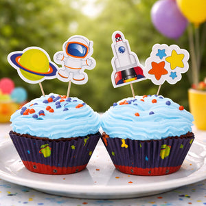 Diva Rocket Cupcake Cases and Toppers Set