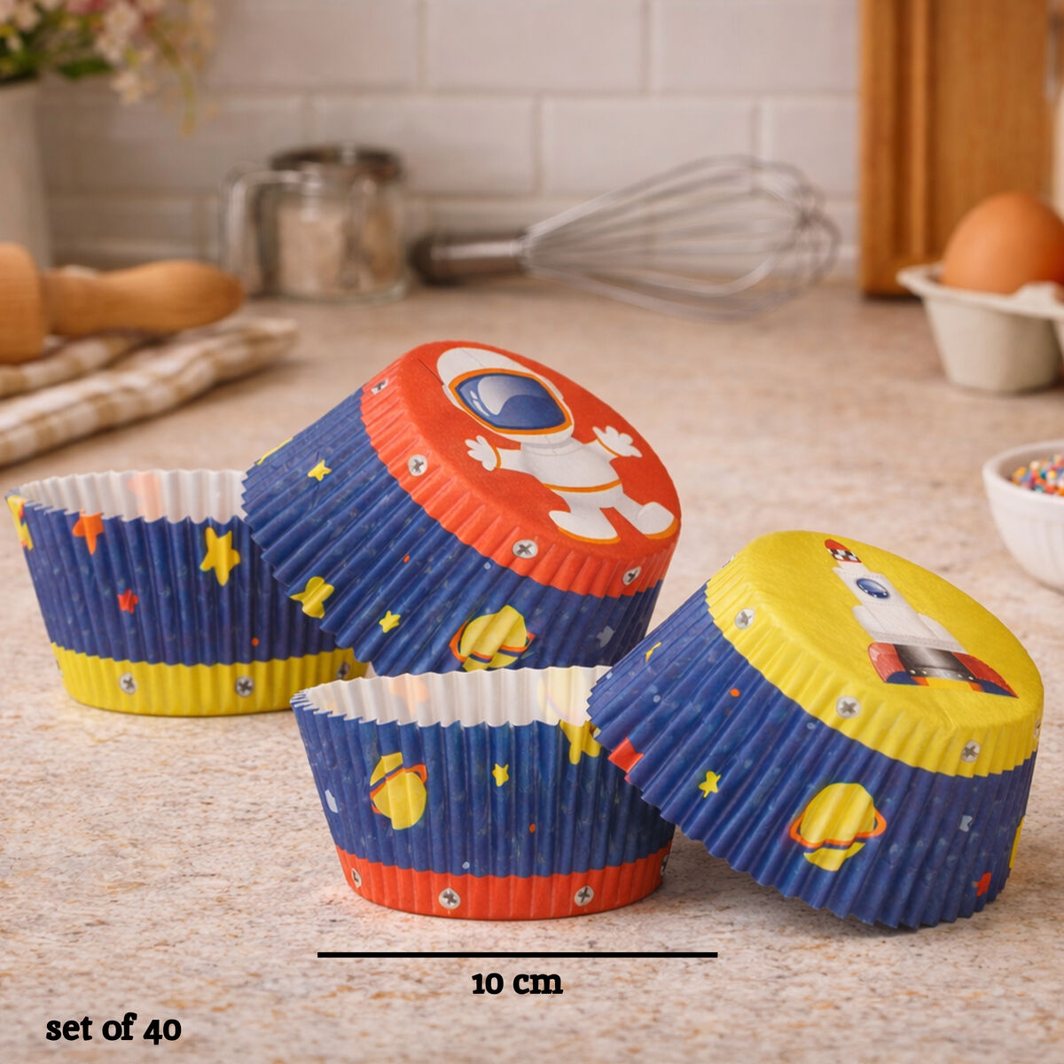 Rocket 40Pcs Large Cupcake Cases