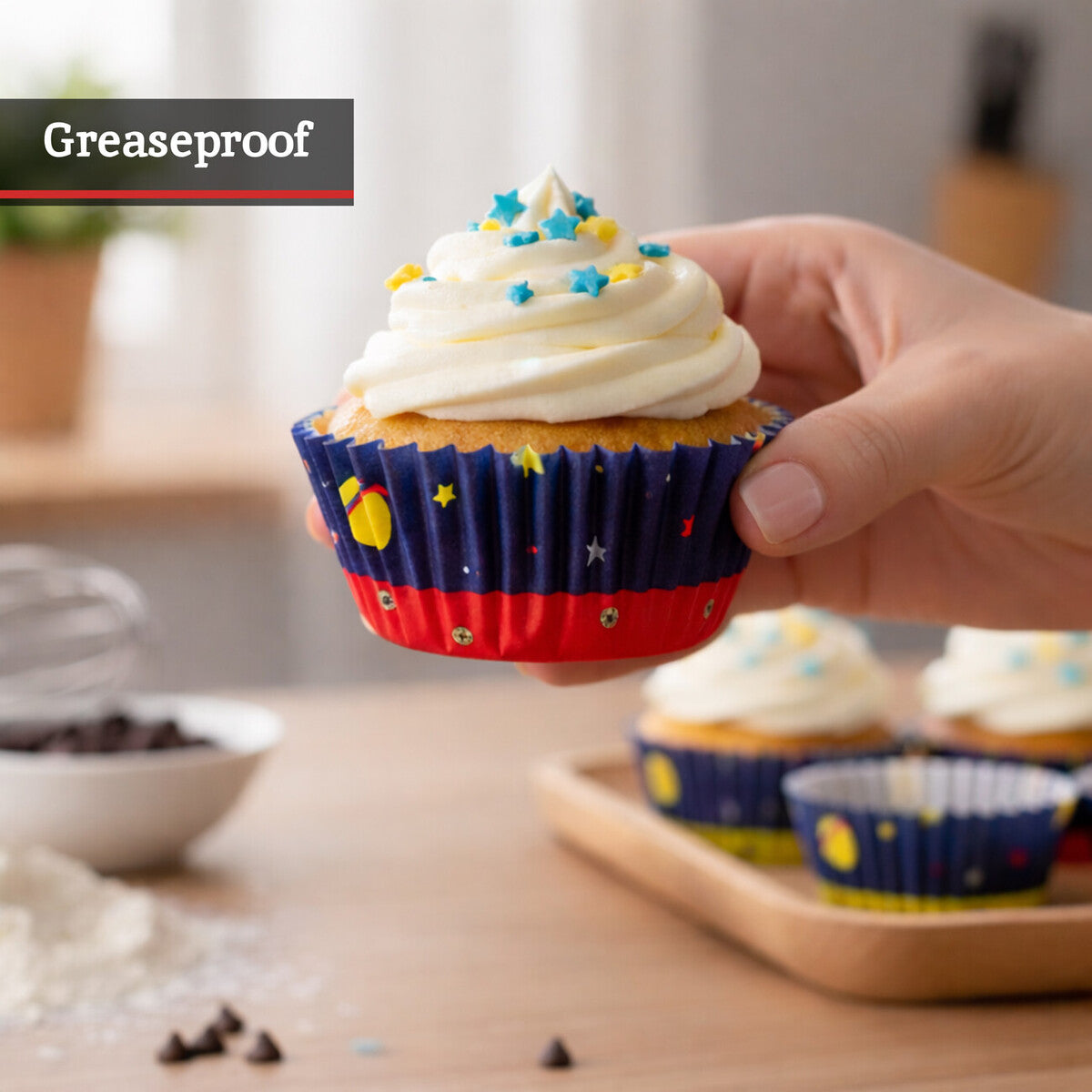 Rocket 40Pcs Large Cupcake Cases