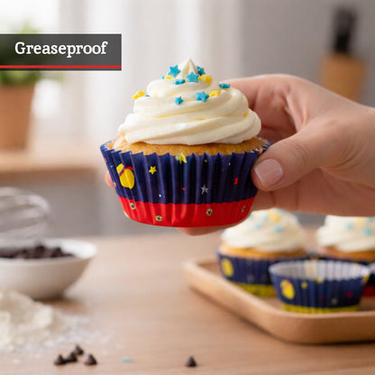 Rocket 40Pcs Large Cupcake Cases
