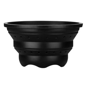 Black Silicone Colander and Food Steamer | Zing