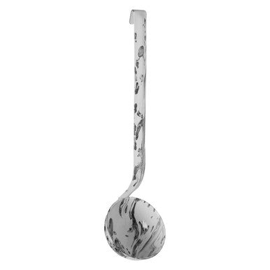 Hygge Black And White Enamelled Ladle