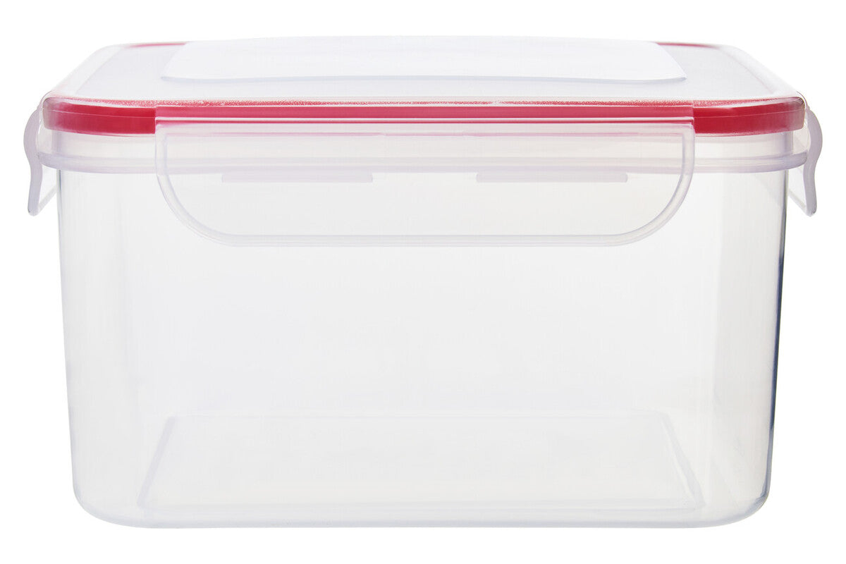 Herrela 5Pc Square Food Containers With Airtight Lids