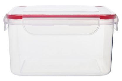 Herrela 5Pc Square Food Containers With Airtight Lids