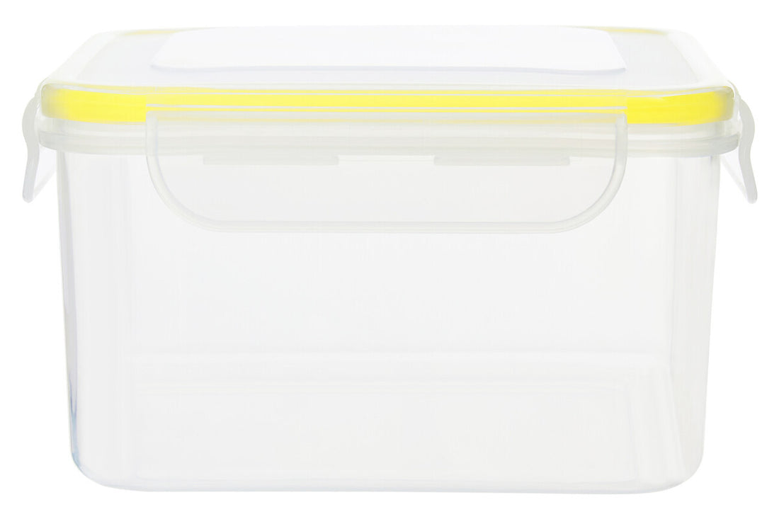 Herrela 5Pc Square Food Containers With Airtight Lids
