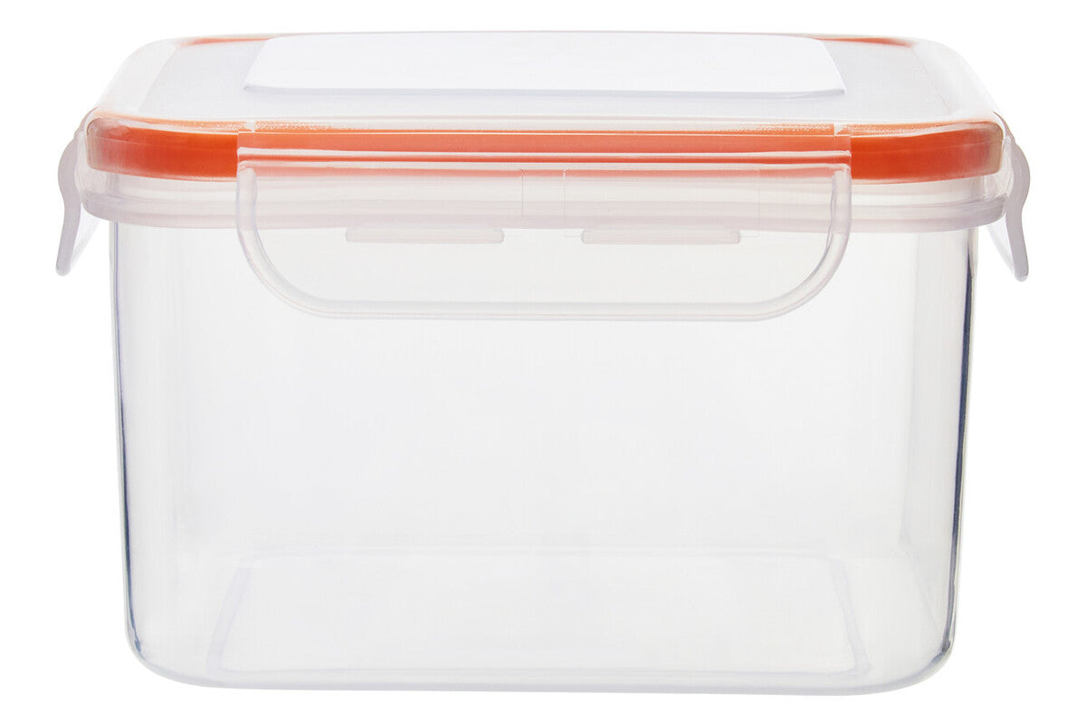Herrela 5Pc Square Food Containers With Airtight Lids