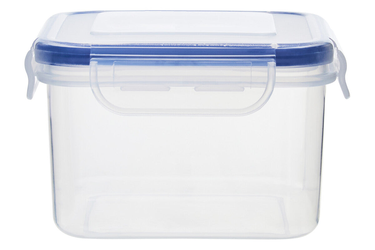 Herrela 5Pc Square Food Containers With Airtight Lids