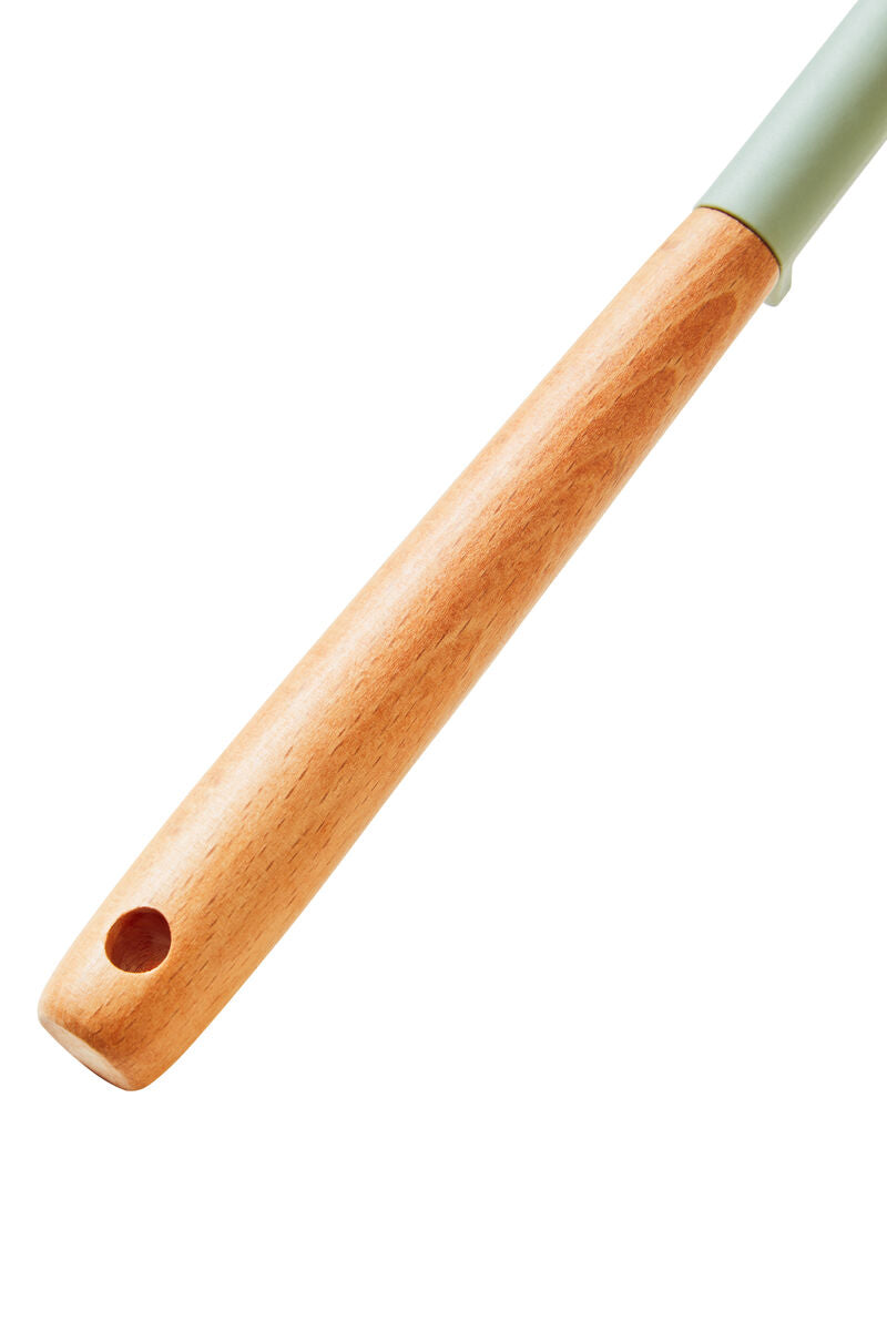 Nova Sage Green Silicone Head Turner With Round Wood Handle