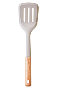 Nova Stone Grey Silicone Head Slotted Turner