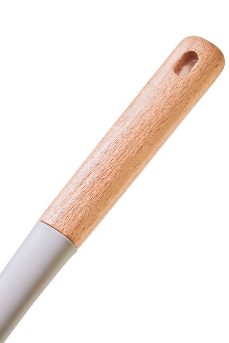 Nova Stone Grey Silicone Head Skimmer With Flat/Round Wood Handle